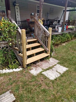 Mobile home steps